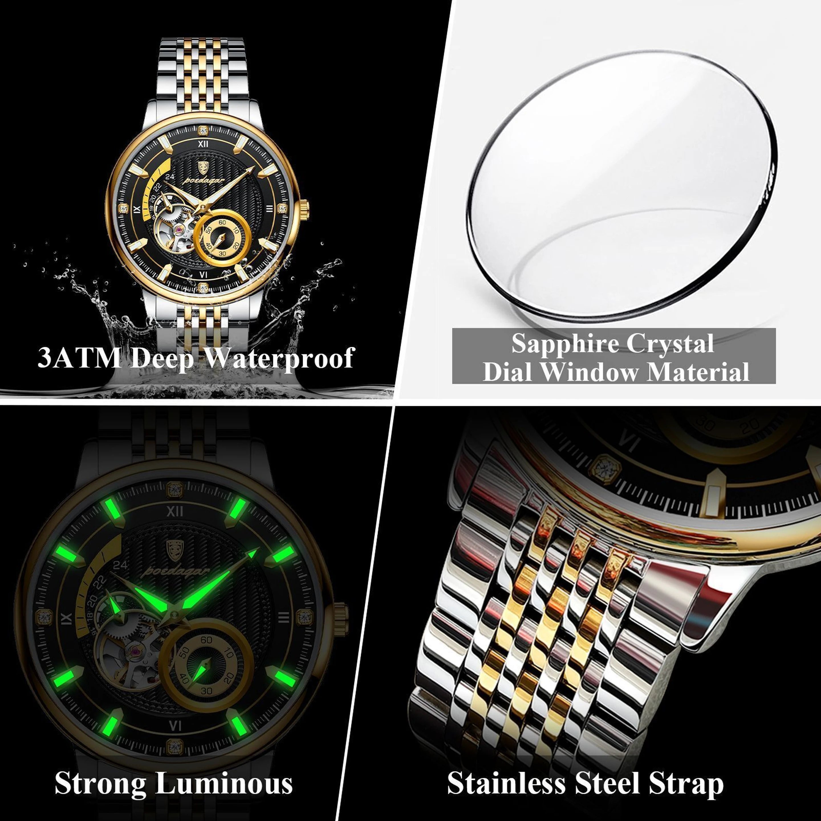 POEDAGAR | MEN'S AUTOMATIC WATCH