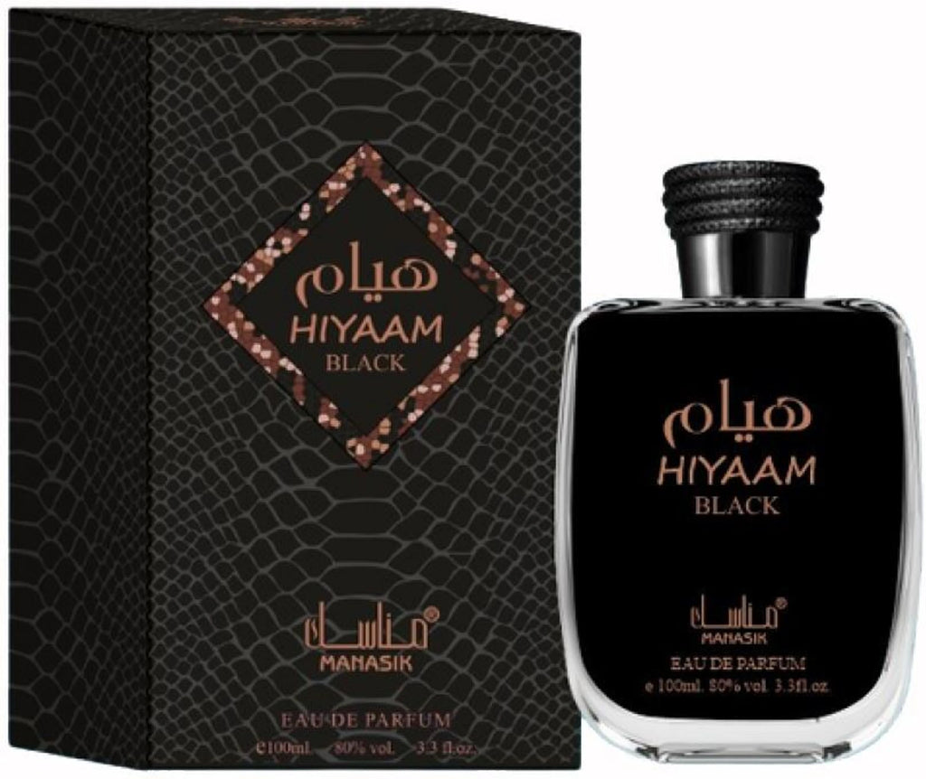 Manasik Hiyaam Black Eau de Parfum for Men | 100ml | Genuine Brand Import