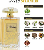 NUSUK Khaltat Al Dhahabi Eau De Parfum | Luxurious Musk Fragrance | 100ml | Genuine Brand Import