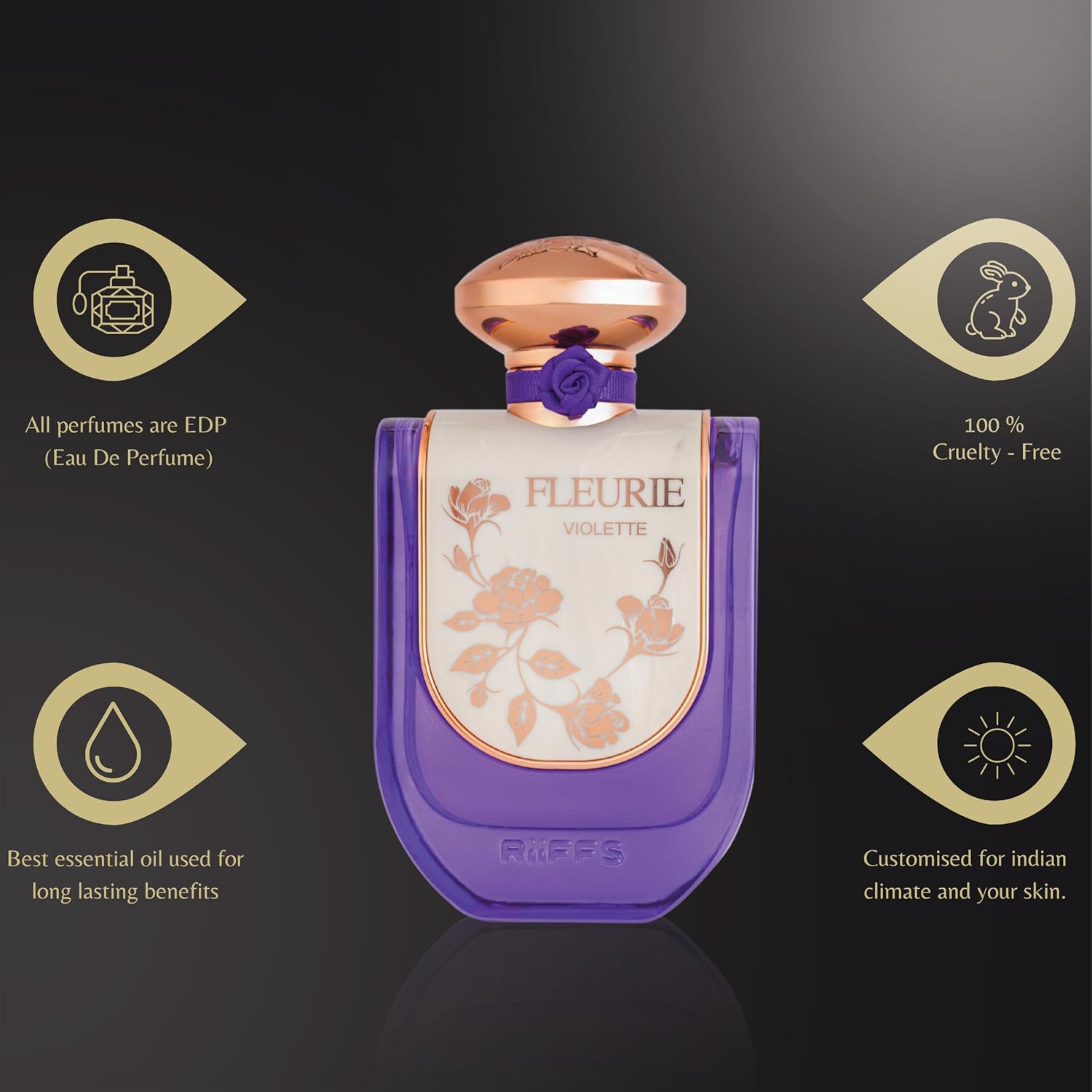 RiiFFS Fleurie Violette Eau de Parfum for Women | 100ml | Genuine Brand Import