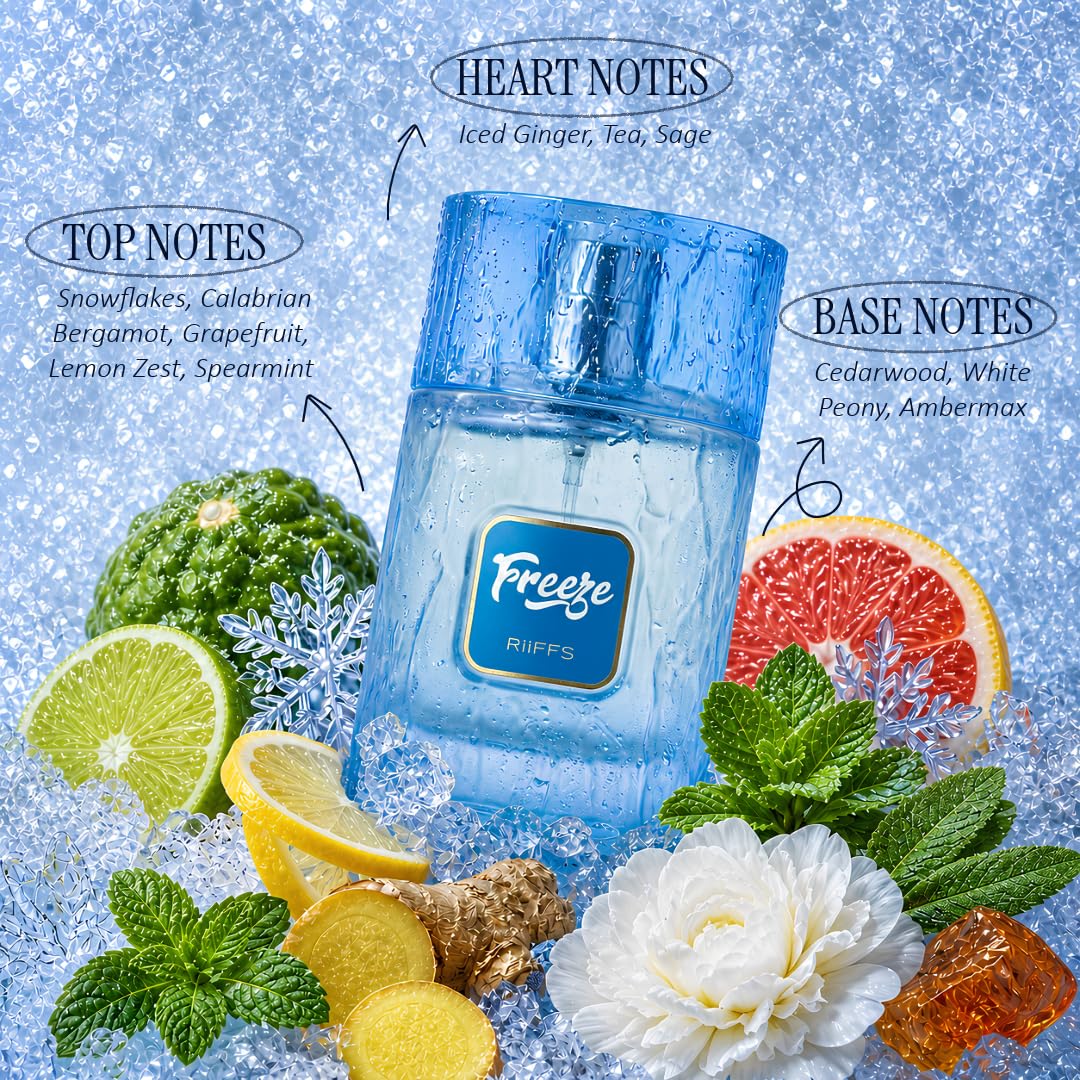 RiiFFS Freeze Extrait De Parfum | Unisex Refreshing Fragrance | 100ml | Genuine Brand Import