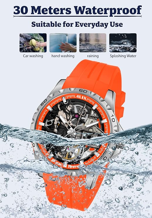 ALIX | Lord Shiva Mahadev Kedarnath Automatic Watch for Men & Boys