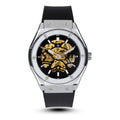 nice Look Black Rubber Belt Black Analog Watch