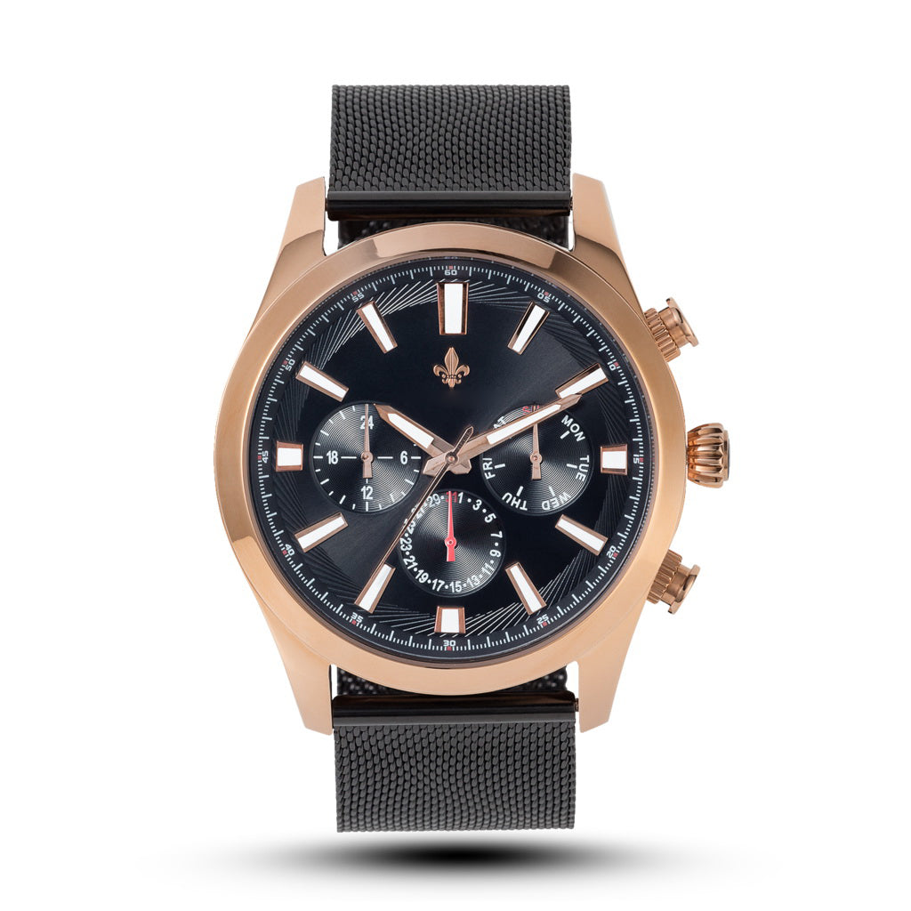 Wonderful look Black Leather Belt Black Analog Watch