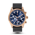 Wonderful look Black Leather Belt Blue Analog Watch