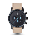 Nice look Cream Meatl Belt Black Analog Watch