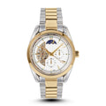 Nice look Silver Meatl Belt Golden Analog Watch