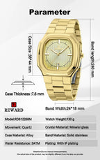 REWARD RD612268M Premium Gold Men's Watch | 100% Original | 1 Year Machine Warranty