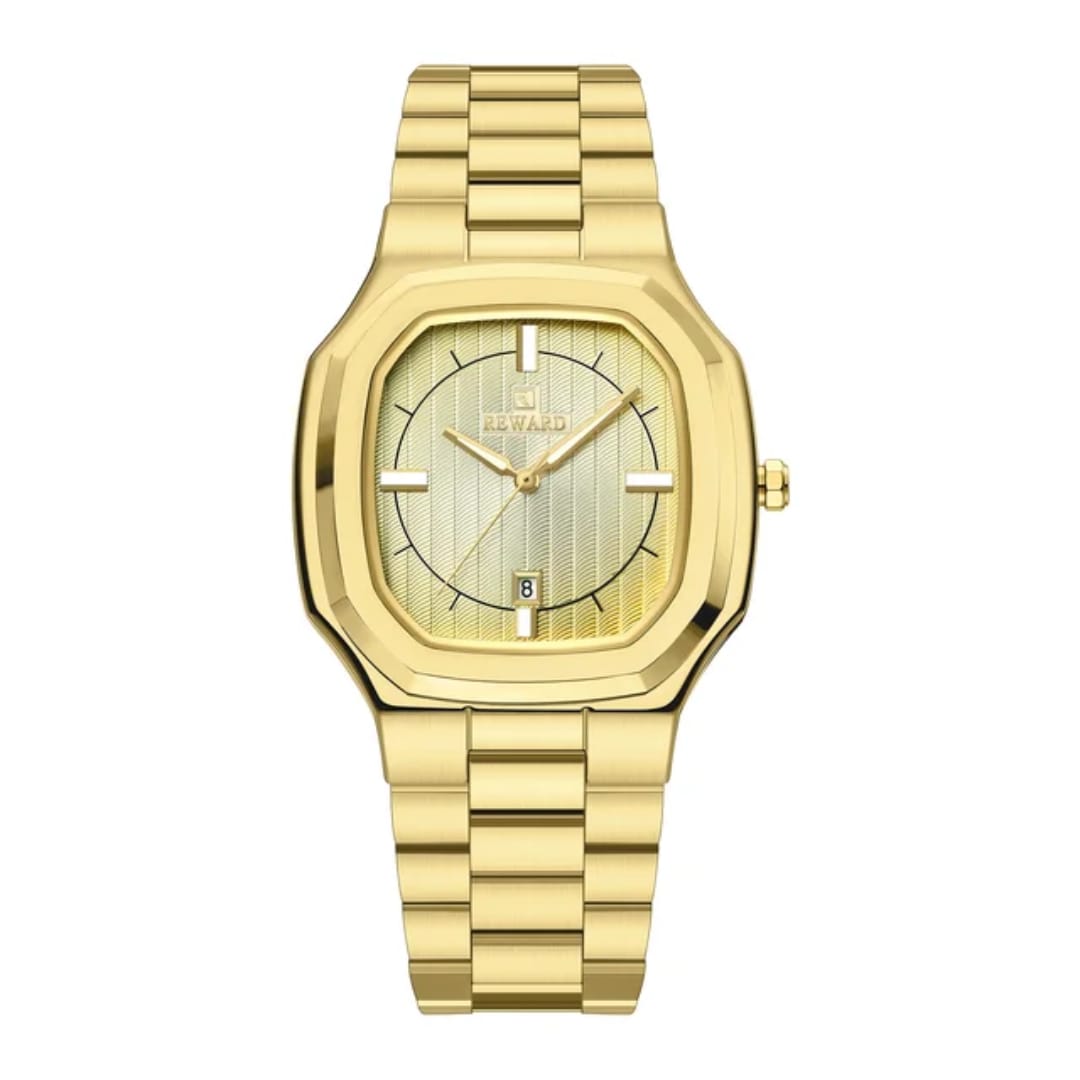 REWARD RD612268M Premium Gold Men's Watch | 100% Original | 1 Year Machine Warranty