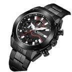 MEGIR 2065 Men's Luxury Black Chronograph Quartz Watch | Original | 1 Year Company Warranty