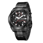 MEGIR 2065 Men's Luxury Black Chronograph Quartz Watch | Original | 1 Year Company Warranty