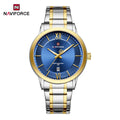 Original Naviforce NF9248 Men's Quartz Watch – Blue Dial Stainless Steel | 1 Year Machine Warranty