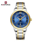 Original Naviforce NF9248 Men's Quartz Watch – Blue Dial Stainless Steel | 1 Year Machine Warranty