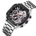 MEGIR Men's Luxury Quartz Chronograph Watch 48.8MM Stainless Steel | Original Watch | 1 Year Machine Warranty