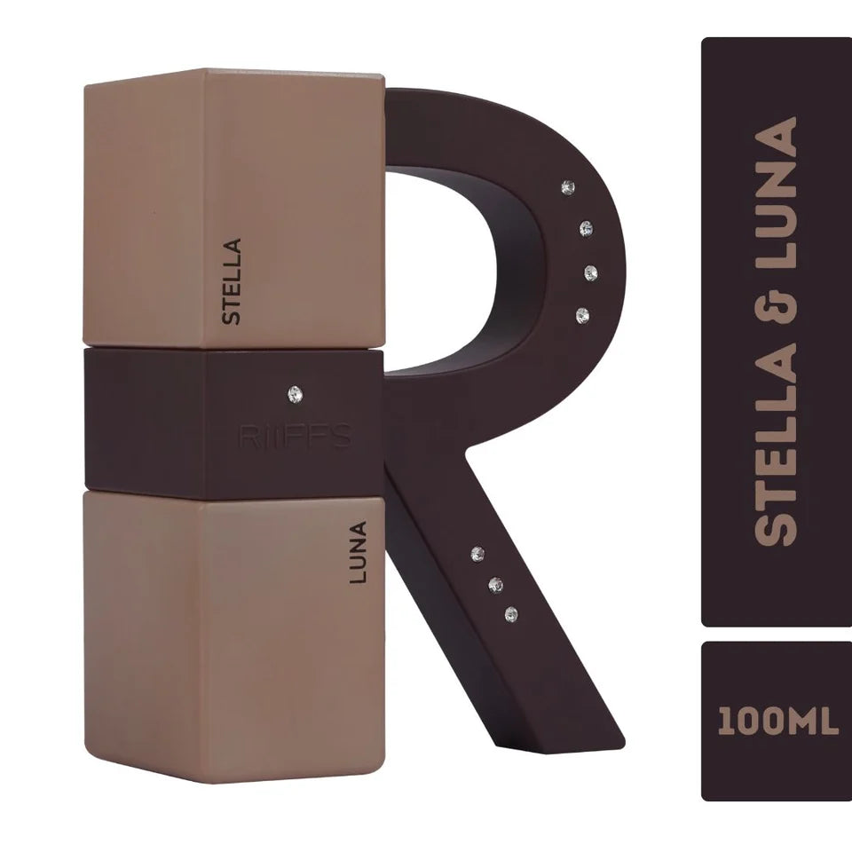 RiiFFS Stella & Luna Long Lasting Eau De Parfum Set | 100ml (2 x 50ml) | Premium Fragrance