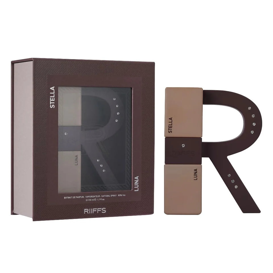 RiiFFS Stella & Luna Long Lasting Eau De Parfum Set | 100ml (2 x 50ml) | Premium Fragrance